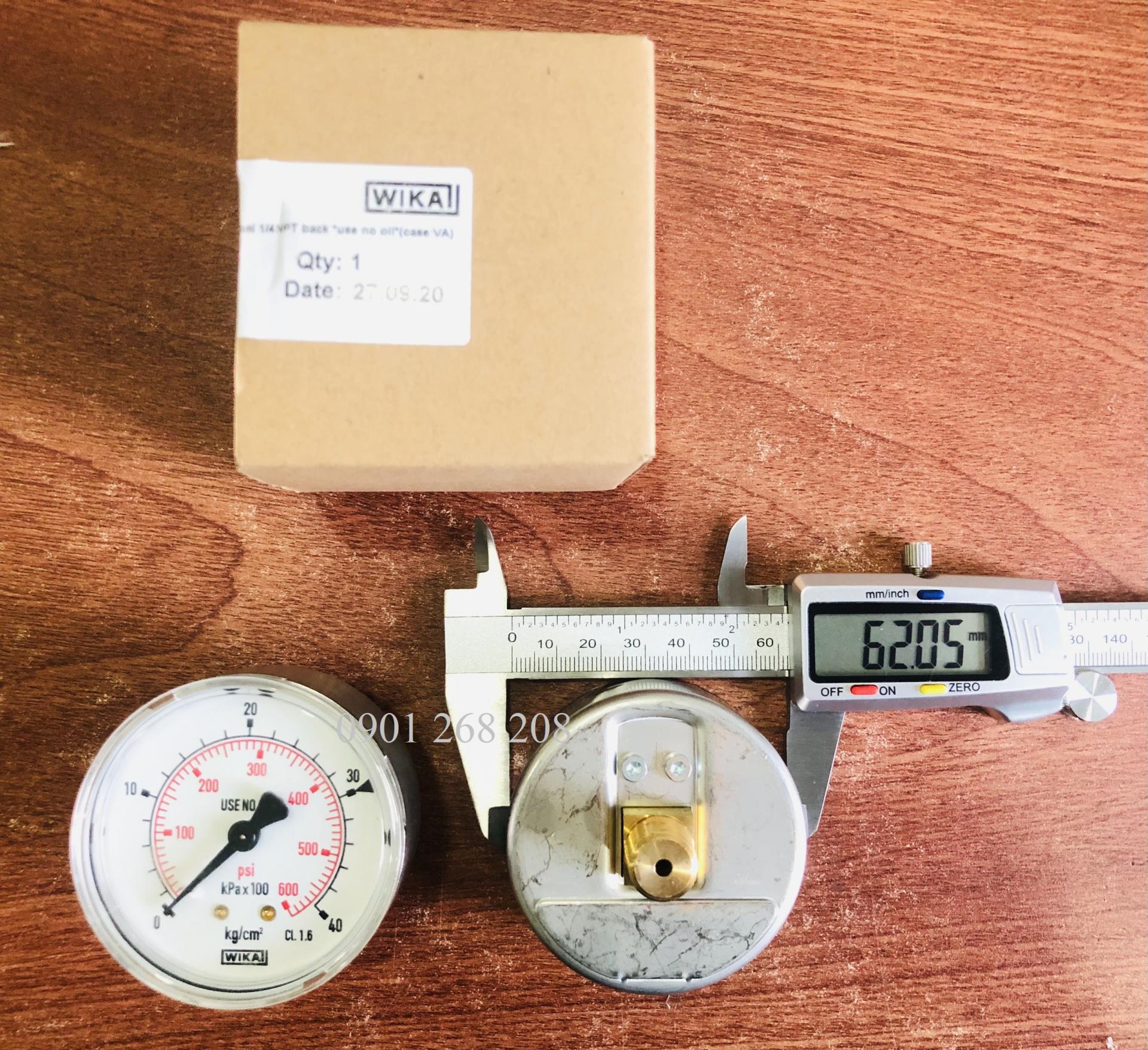 Đồng hồ áp suất 40kg/cm2 wika